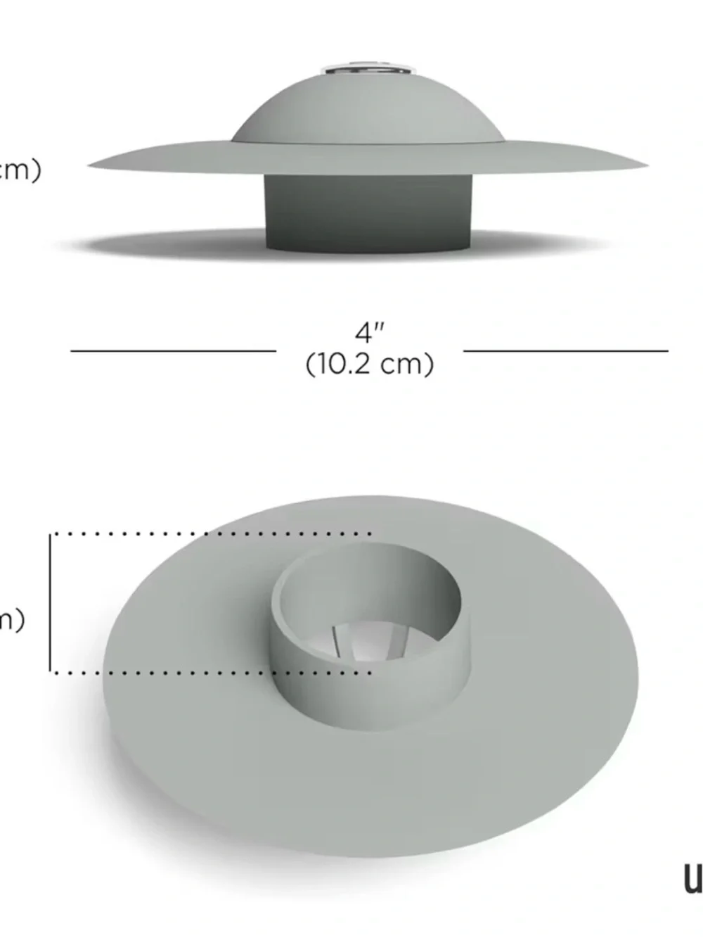 Umbra shower hair catcher Light Gray